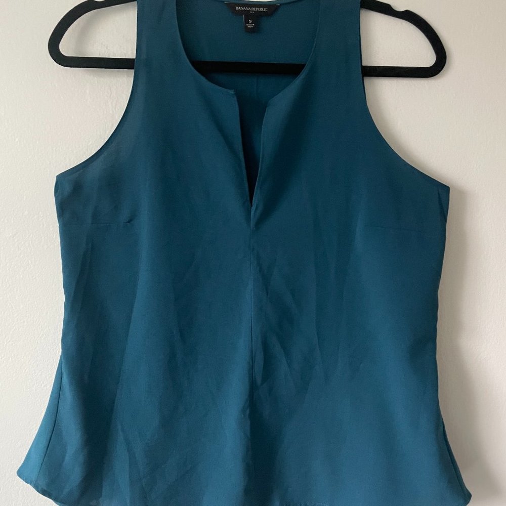 EUC Banana Republic Sleeveless Top | Teal | Small